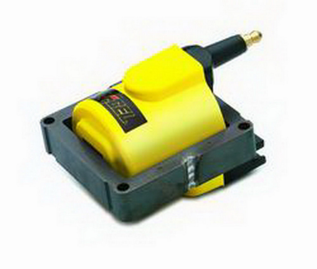 Accel 140012 Ignition Coil, Super Coil, E-Core, 0.200 ohm, Male HEI, 48000V, Yellow / Black, Ford EEC-IV, Each