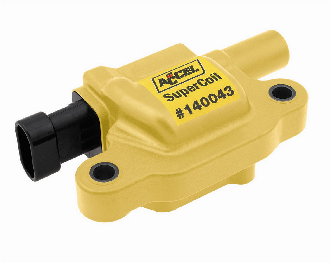 Accel 140043 Ignition Coil Pack, Super Coil, Female Socket, 38700V, Yellow, GM LS-Series, Each
