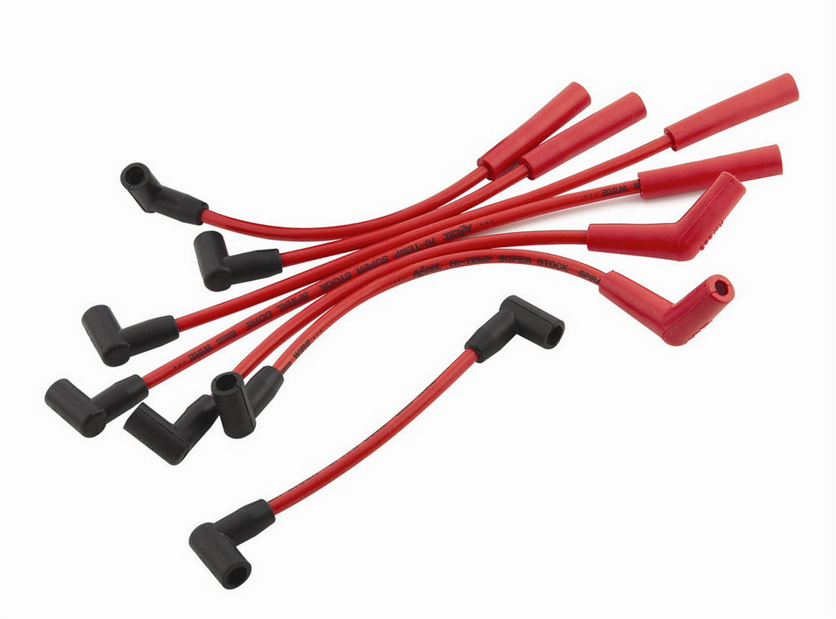 Accel 5129R Spark Plug Wire Set, Super Stock, Spiral Core, 8 mm, Red, Factory Style Boots / Terminals, Jeep Inline-6, Kit
