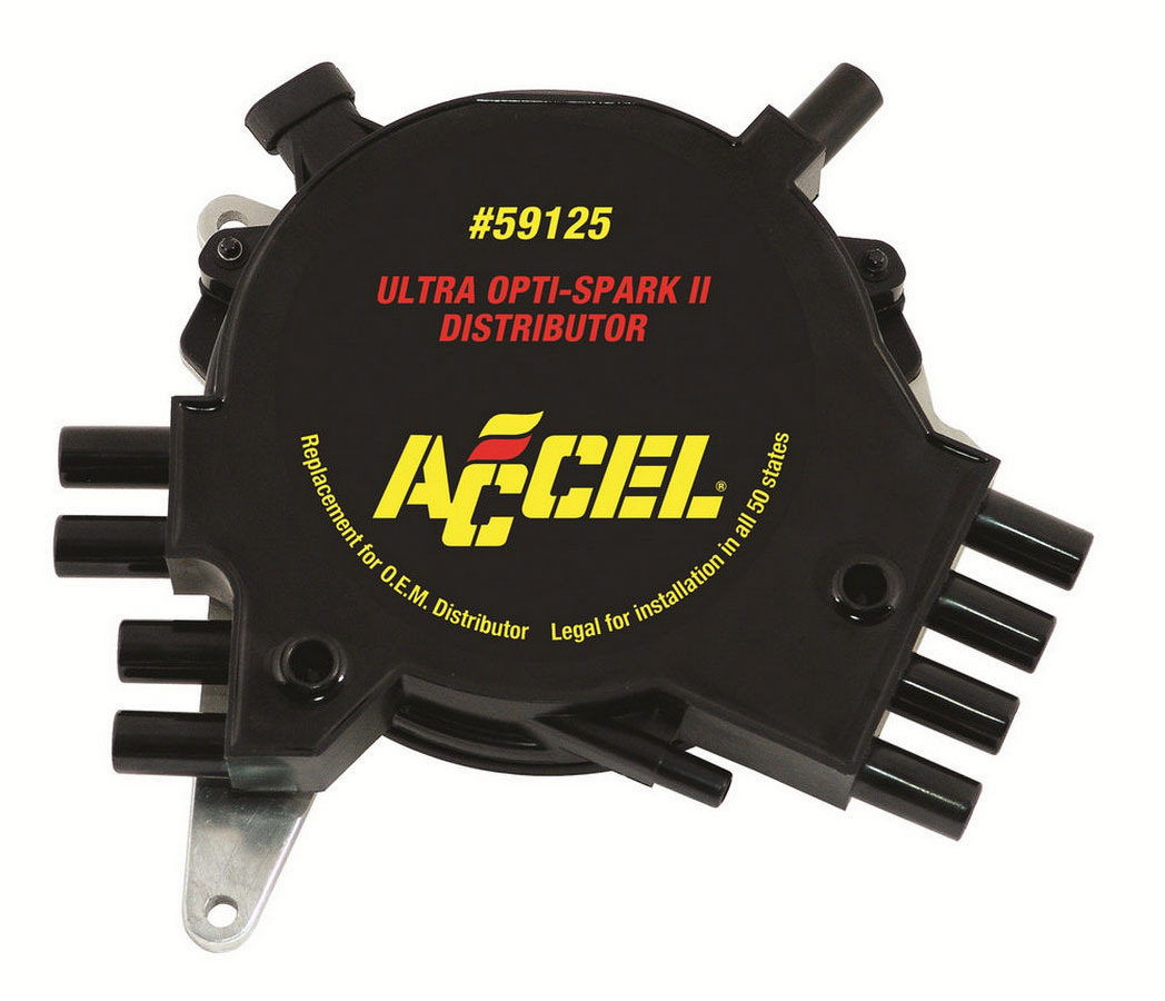 Accel 59125 Distributor, Performance Replacement, Optical Trigger, Electronic Advance, Socket Style, Black, LT1 V8 OptiSpark II, GM LT-Series 1992-97, Each