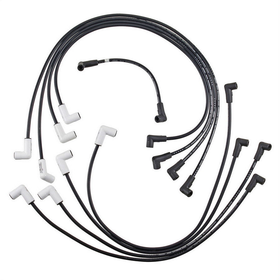 Accel 9020C Spark Plug Wire Set, Extreme 9000 Ceramic, Spiral Core, 8 mm, Black, Factory Style Ceramic Plug Boots, GM 5.0 L / 5.7 L, Kit