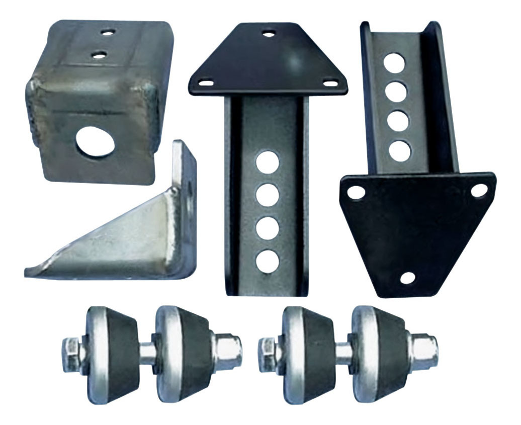 Advance Adapters 713007 Motor Mount, Weld-On, Steel, Frame Widths up 31 in to Chevy V6 / V8, Kit