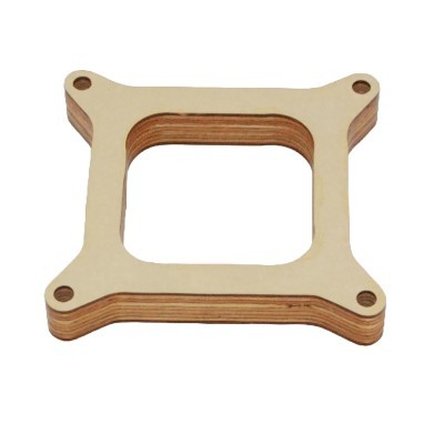 AED Performance 6170 Carburetor Spacer, 1 in Thick, Open, Square Bore, Wood, Natural, Each