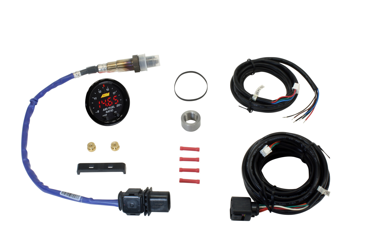 AEM 30-0300 Air-Fuel Ratio Gauge, X-Series, UEGO, Wideband, 8.0:1-20:1 AFR, Electric, Digital, 2-1/16 in Diameter, Black Face, Each
