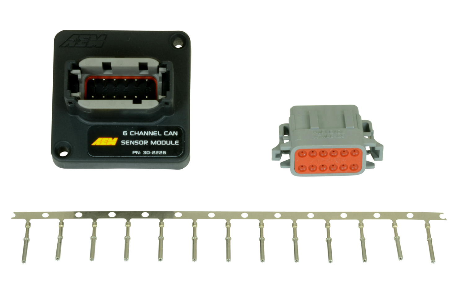 AEM 30-2226 CAN Sensor Module, 6 Channel, Fuel / Pressure / Tachometer / Temperature, AEM CD Digital Dash, Kit