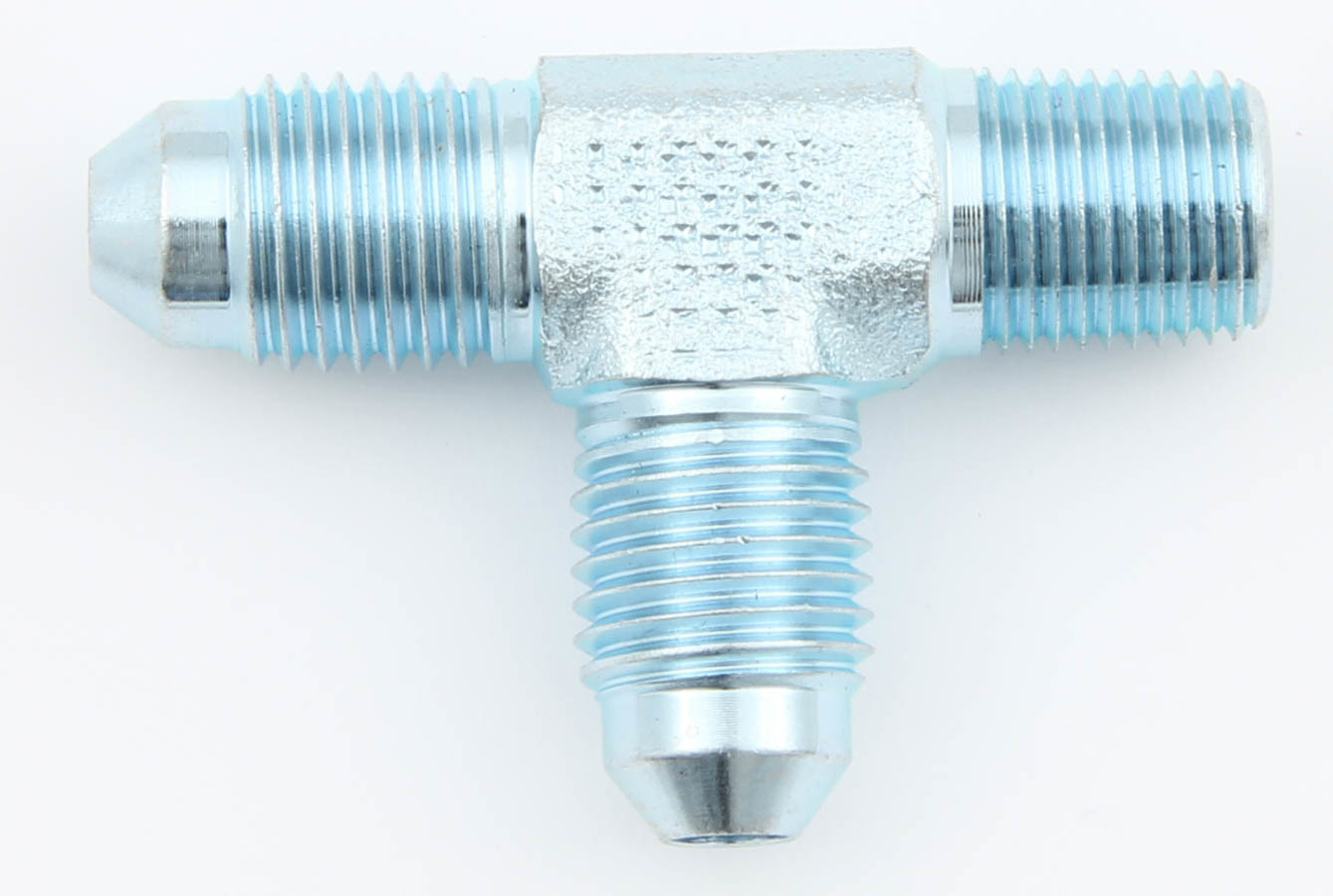 Aeroquip Tee Adapter Fittings FBM2701 Fitting, Adapter, Male Run Tee, -4 AN, 1/8 in. NPT, -4 AN, Steel, Each thumbnail 3