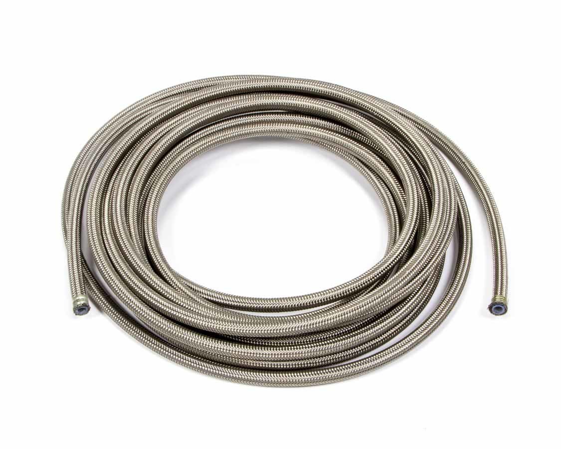 Aeroquip FCC0420 Hose, PTFE Racing Hose, 4 AN, 20 ft, Braided Stainless, PTFE, Natural, Each