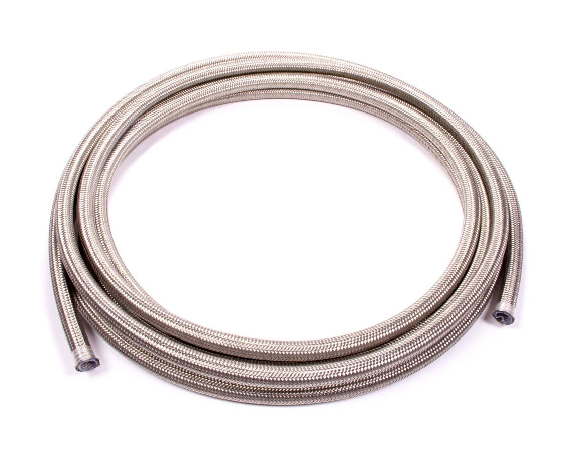 Aeroquip FCC0820 Hose, PTFE Racing Hose, 8 AN, 20 ft, Braided Stainless, PTFE, Natural, Each