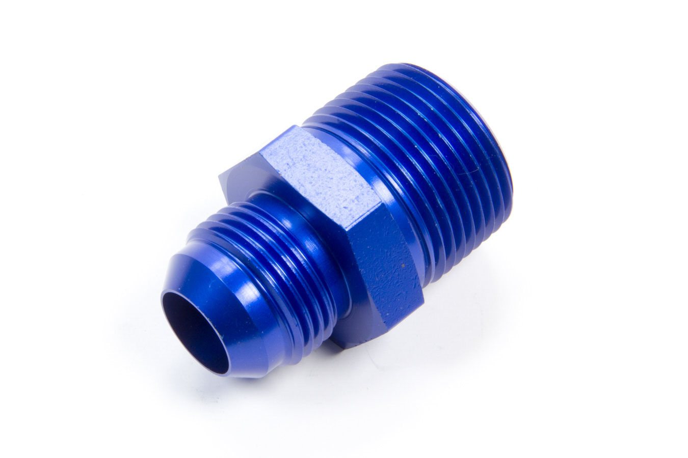 Aeroquip FCM2014 Fitting, Adapter, Straight, 12 AN Male to 1 in NPT Male, Aluminum, Blue Anodized, Each