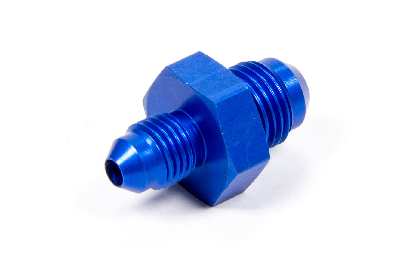 Aeroquip FCM2156 Fitting, Adapter, Straight, 6 AN Male to 4 AN Male, Aluminum, Blue Anodized, Each