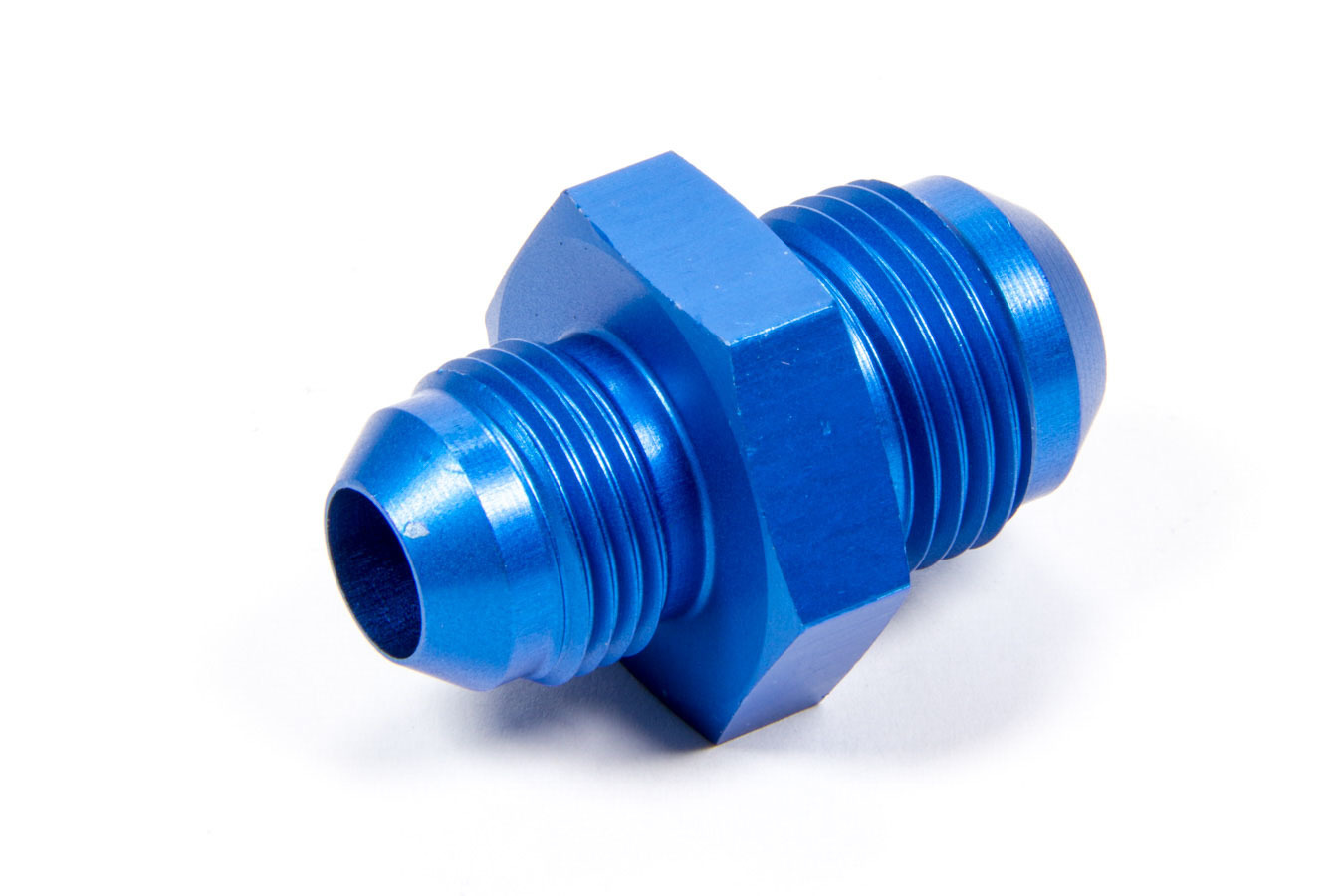 Aeroquip FCM2163 Fitting, Adapter, Straight, 10 AN Male to 8 AN Male, Aluminum, Blue Anodized, Each
