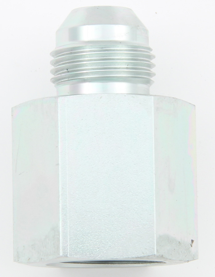 Fitting - Adapter - Straight - 3/8 in NPT Female to 8 AN Male - Steel - Zinc Oxide - Each