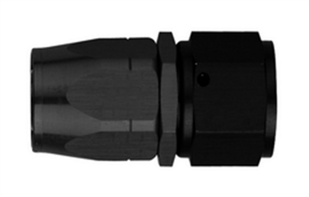 Aeroquip FCM4412 - Fitting, Hose End, AQP/Startlite, Straight, 6 AN Hose to 6 AN Female Swivel, Aluminum, Black Anodized, Each