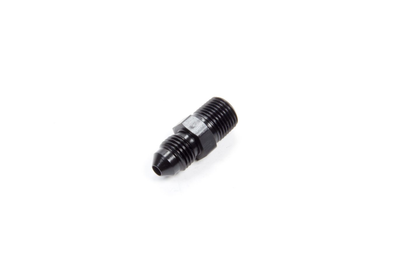 Aeroquip FCM5000 Fitting, Adapter, Straight, 3 AN Male to 1/8 in NPT Male, Aluminum, Black Anodized, Each