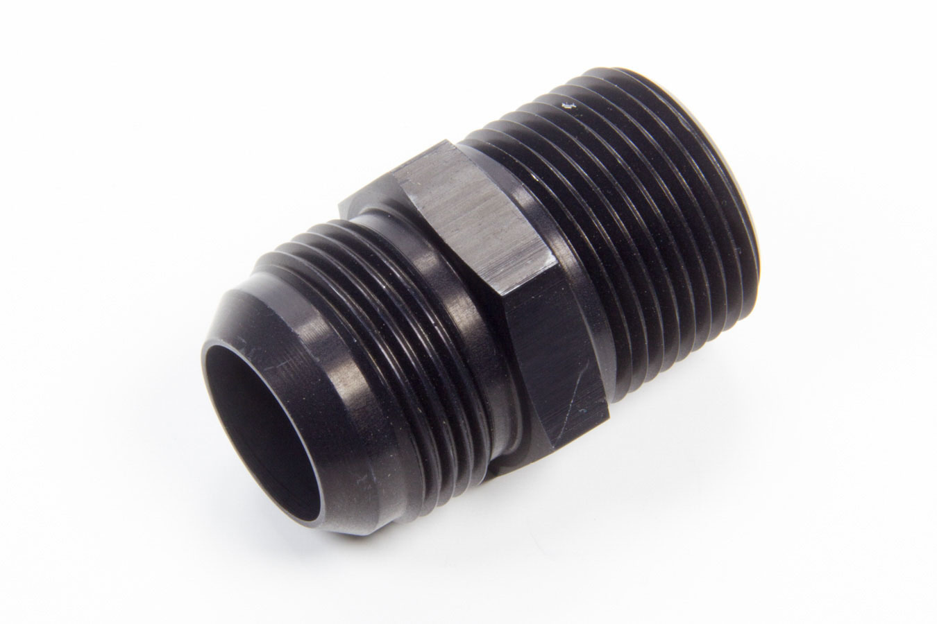 Aeroquip FCM5012 Fitting, Adapter, Straight, 16 AN Male to 1 in NPT Male, Aluminum, Black Anodized, Each