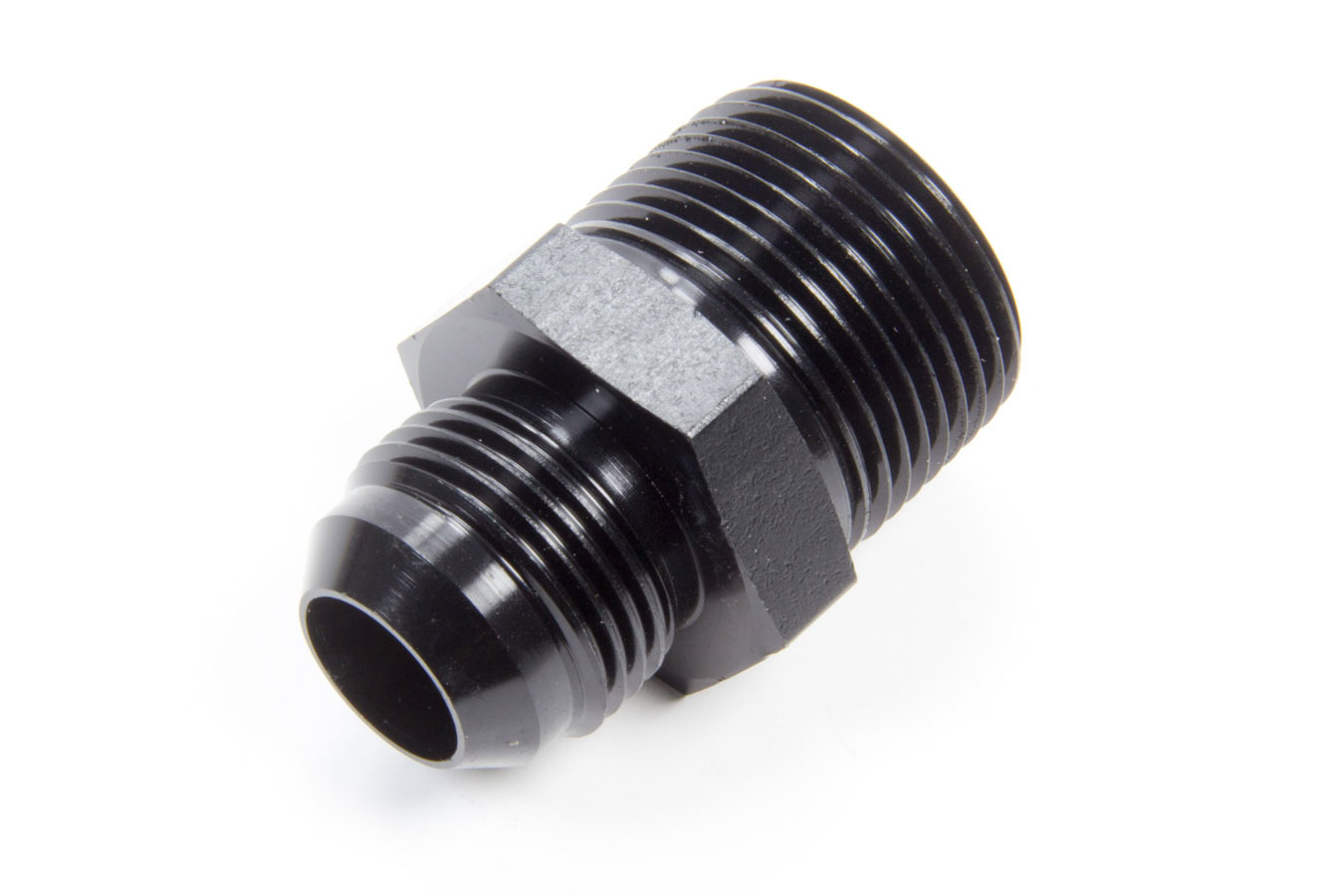 Aeroquip FCM5014 Fitting, Adapter, Straight, 12 AN Male to 1 in NPT Male, Aluminum, Black Anodized, Each