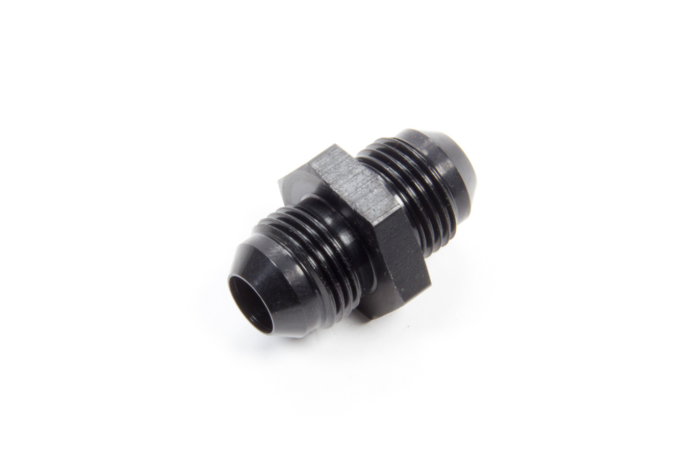 Aeroquip FCM5053 Fitting, Adapter, Straight, 8 AN Male to 8 AN Male, Aluminum, Black Anodized, Each