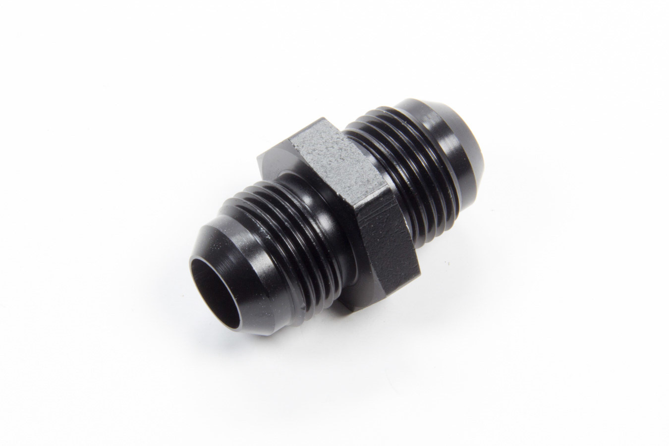 Aeroquip FCM5054 Fitting, Adapter, Straight, 10 AN Male to 10 AN Male, Aluminum, Black Anodized, Each