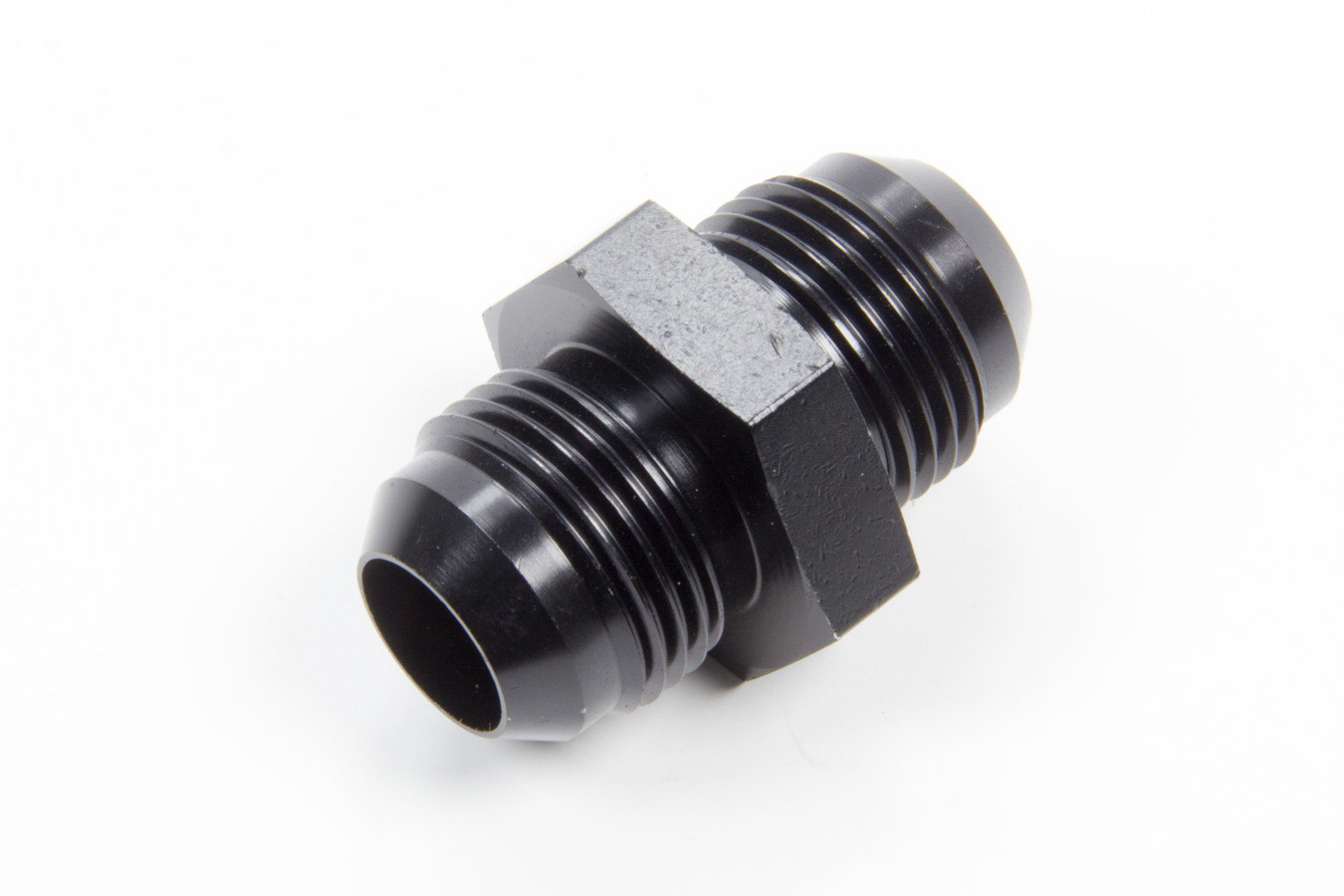 Aeroquip FCM5055 Fitting, Adapter, Straight, 12 AN Male to 12 AN Male, Aluminum, Black Anodized, Each