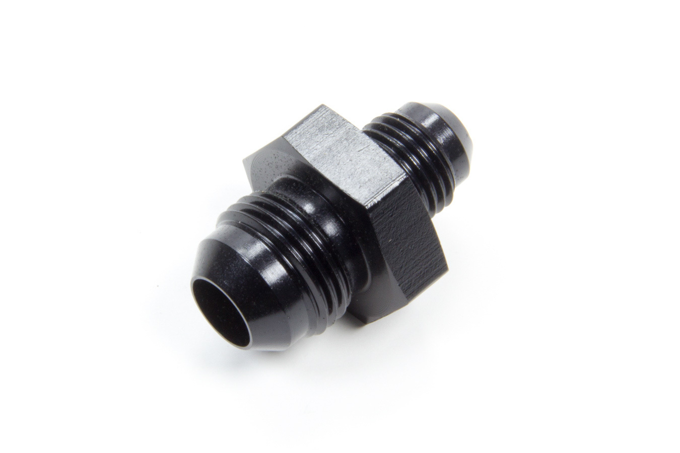 Aeroquip FCM5160 Fitting, Adapter, Straight, 8 AN Male to 6 AN Male, Aluminum, Black Anodized, Each
