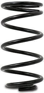 AFCO Racing Products 25200SS Coil Spring, Conventional, 5.5 in OD, 12.000 in Length, 200 lb/in Spring Rate, Single Pigtail, Steel, Black Powder Coat, Each