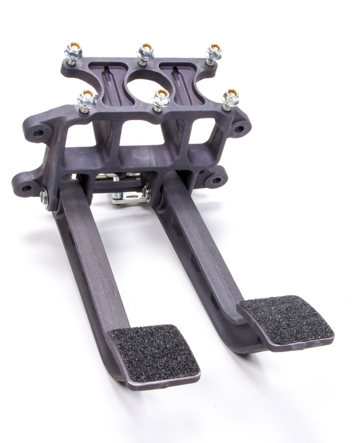 AFCO Racing Products 6610000 Pedal Assembly, Brake / Clutch, 6.25 to 1 Ratio, Reverse Swing Mount, Balance Bar, Aluminum, Black Anodized, Universal, Each