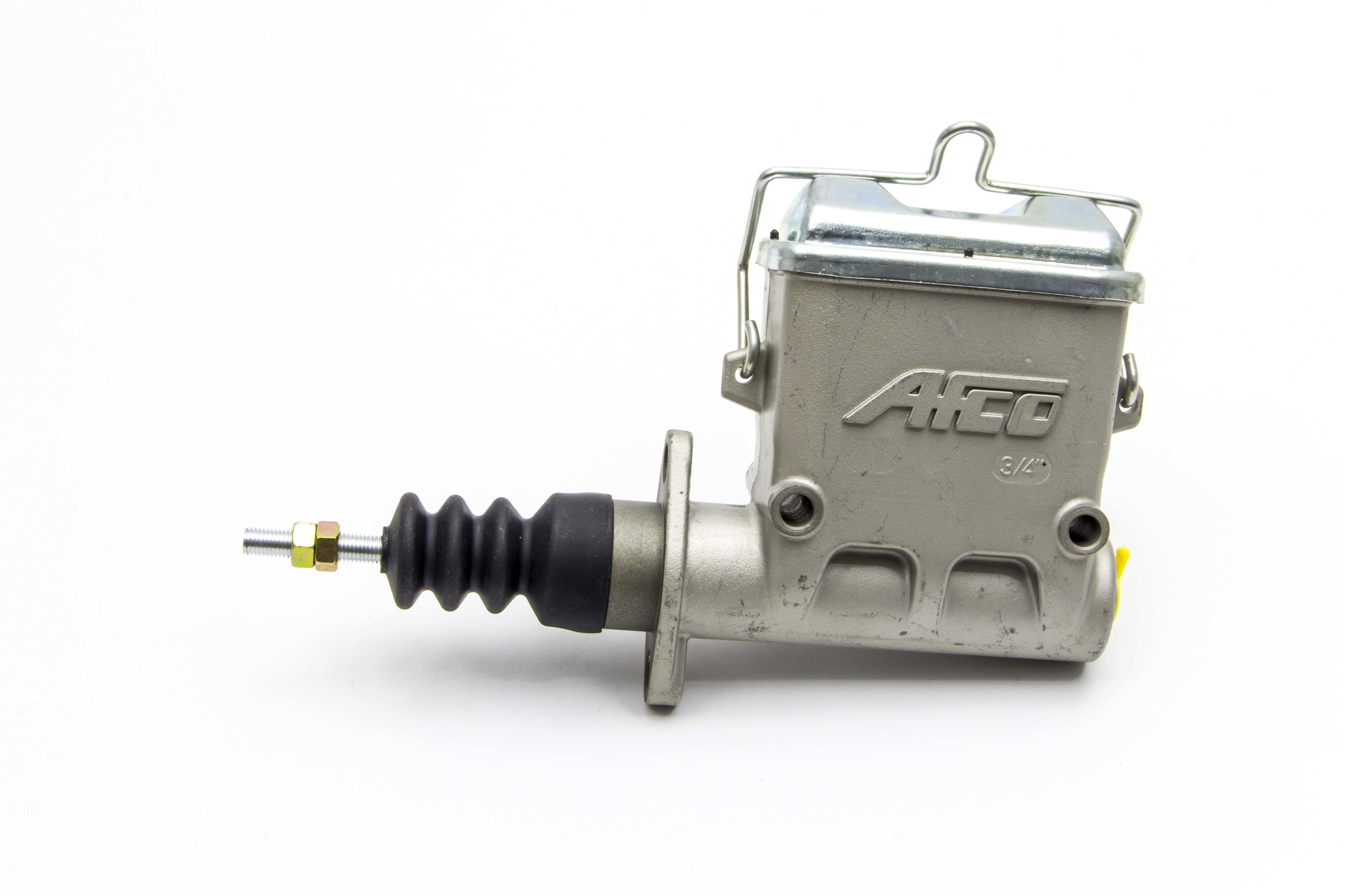 AFCO Racing Products 6620010 Master Cylinder, 3/4 in Bore, 1.375 in Stroke, Integral Reservoir, Aluminum, Natural, Kit