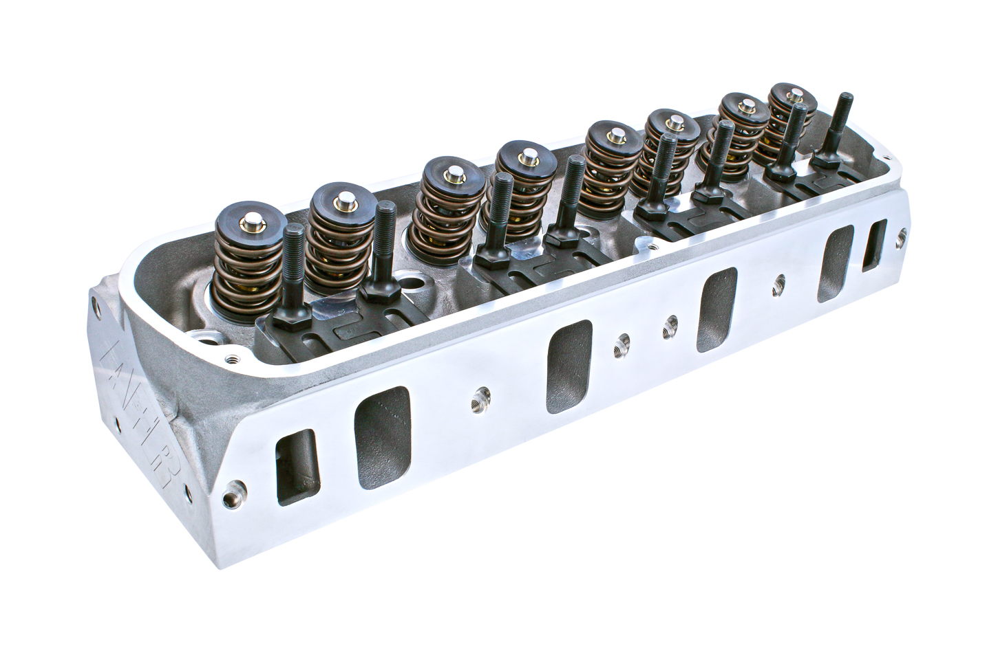 Air Flow Research 1351 Cylinder Head, Enforcer, Assembled, 2.020 / 1.600 in Valves, 185 cc Intake, 59 cc Chamber, 1.290 in Springs, Aluminum, Small Block Ford, Each