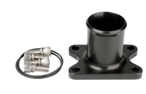 Aeromotive 11730 Fuel Pump Inlet / Outlet, 1-1/4 in Hose Barb, Aluminum, Black Anodized, Aeromotive Spur Gear Pump, Each