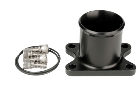 Aeromotive 11731 Fuel Pump Inlet / Outlet, 1-1/2 in Hose Barb, Aluminum, Black Anodized, Aeromotive Spur Gear Pump, Each