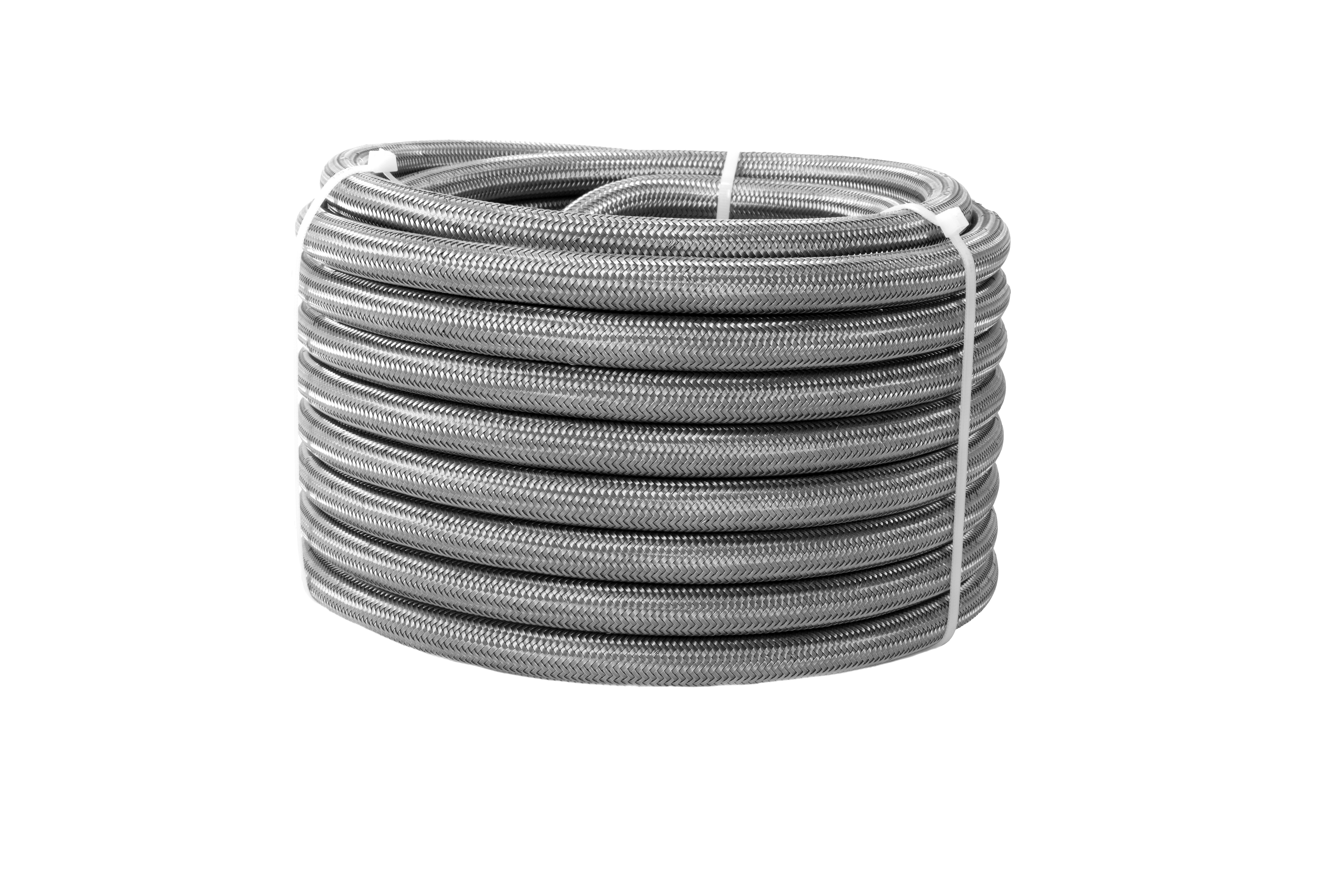 Aeromotive 15317 Hose, 8 AN, 20 ft, Braided Stainless / PTFE, Natural, Each