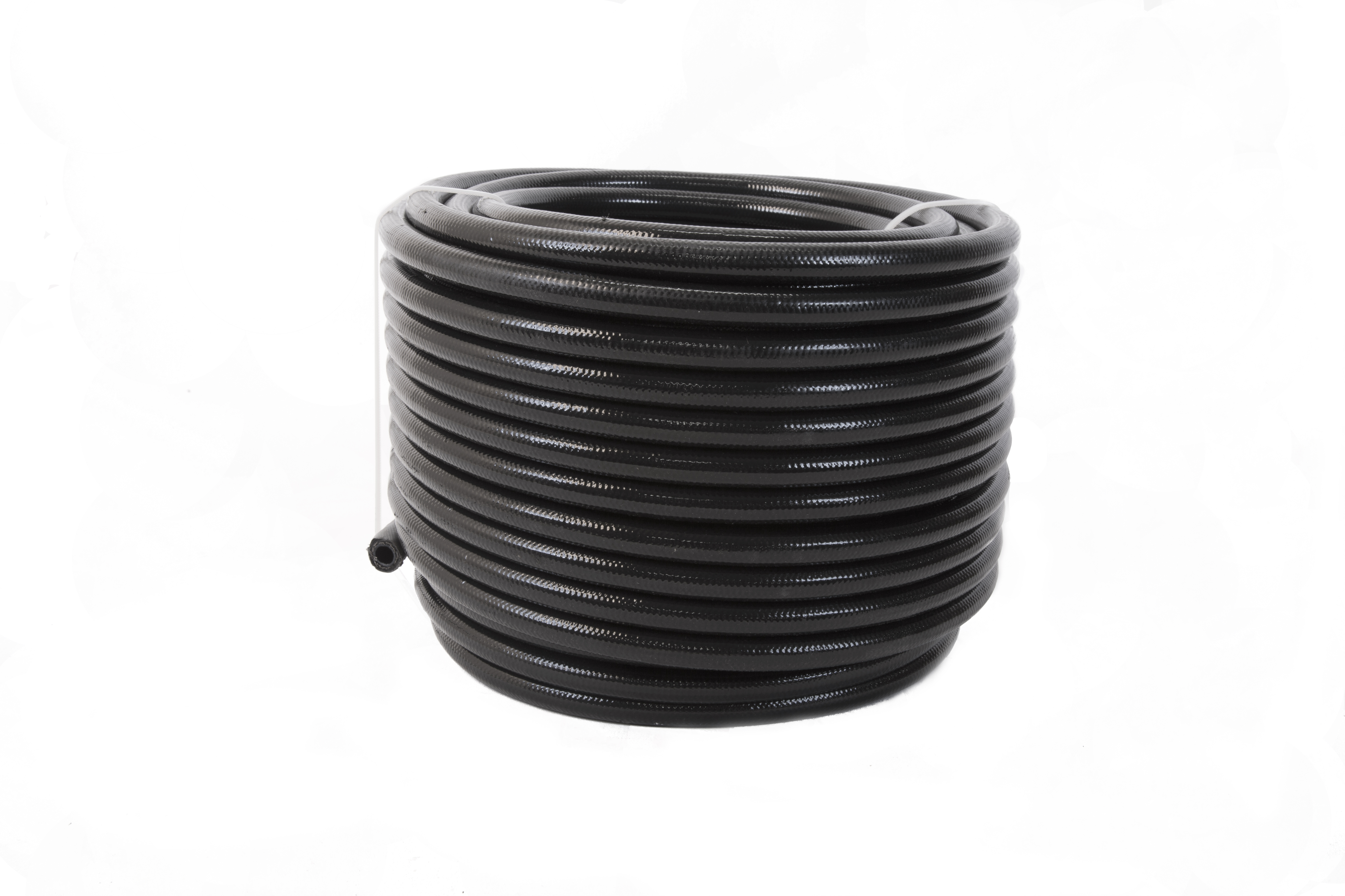 Aeromotive 15337 Hose, 8 AN, 20 ft, Braided Stainless / PTFE, Black, Each