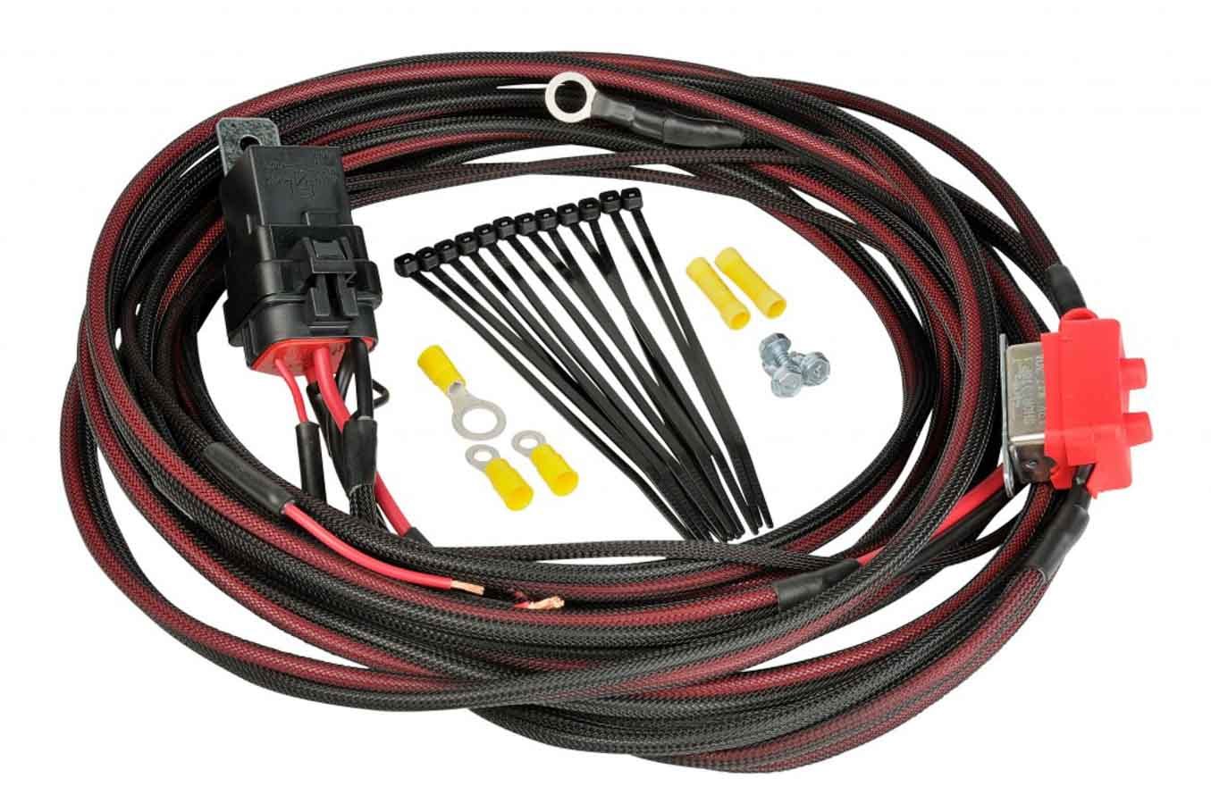 Aeromotive 16307 Fuel Pump Wiring Harness, 30 amp, Connectors / Relay / Wire / Cable Ties, Kit