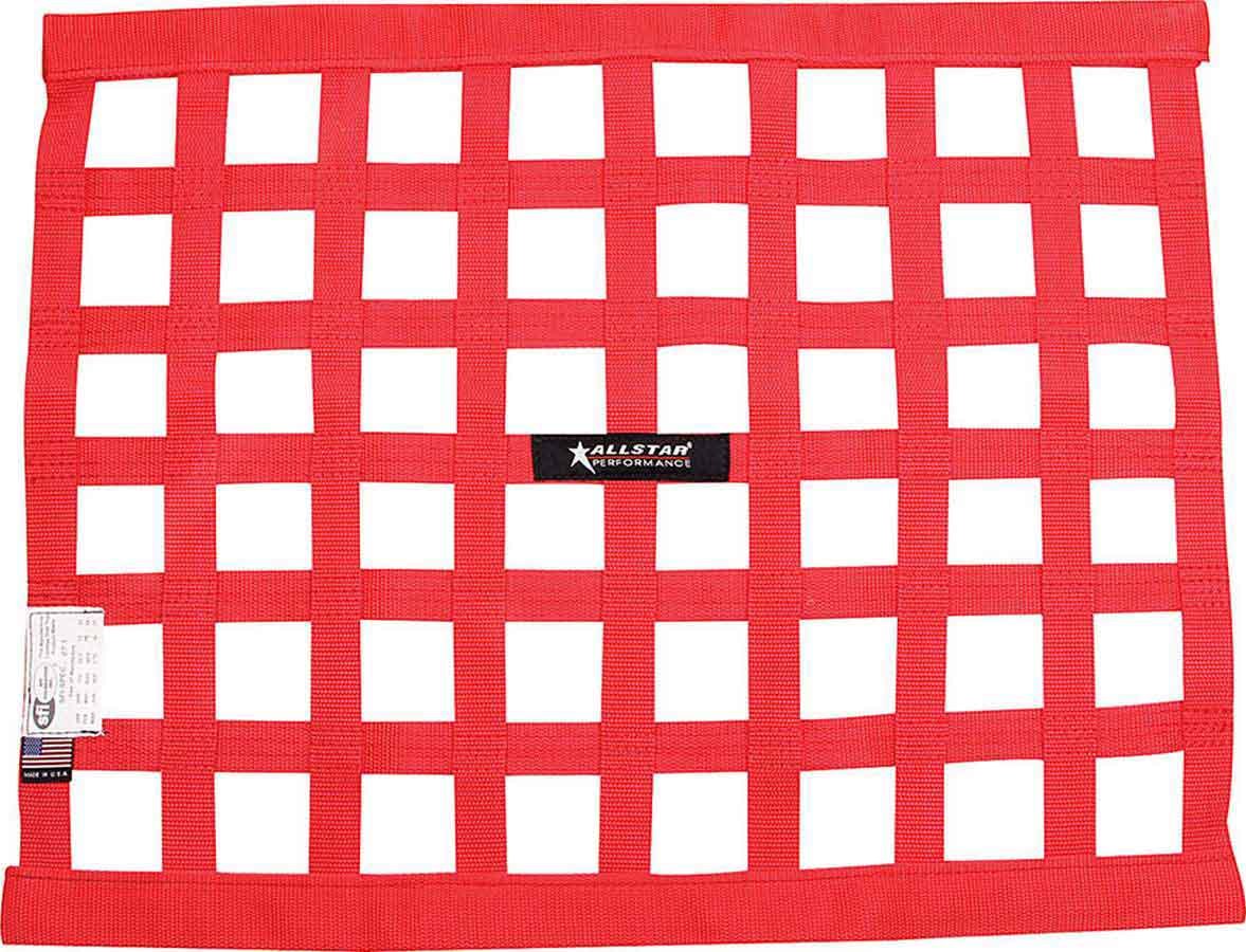 Allstar Performance 10287 - Window Net Border Style 18 x 24 SFI Red
