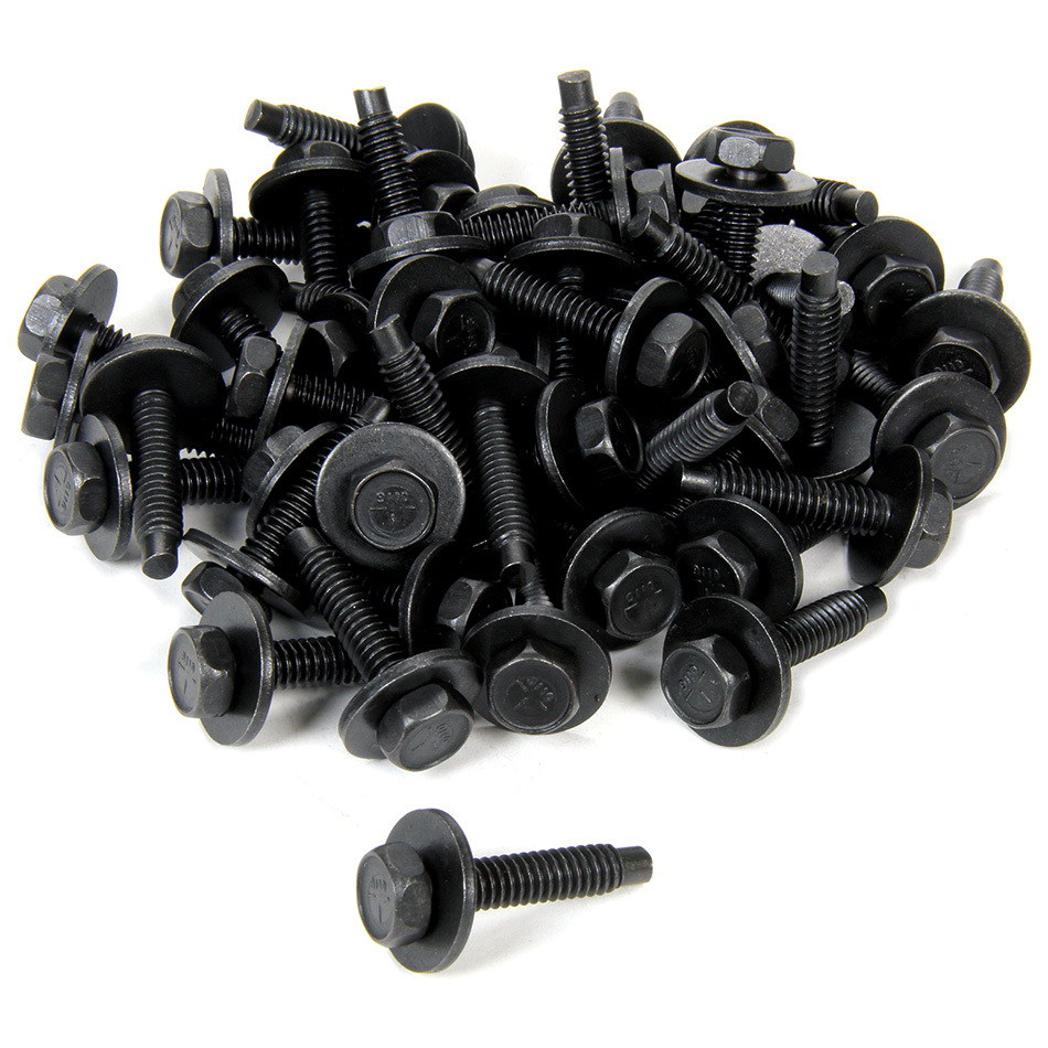 ALLSTAR PERFORMANCE — ALLSTAR PERFORMANCE Body Bolt 1-1/8in 50pk Black