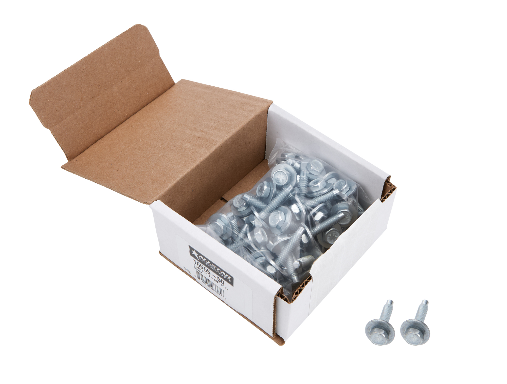 ALLSTAR PERFORMANCE — ALLSTAR PERFORMANCE Body Bolt 1-1/8in 50pk Silver