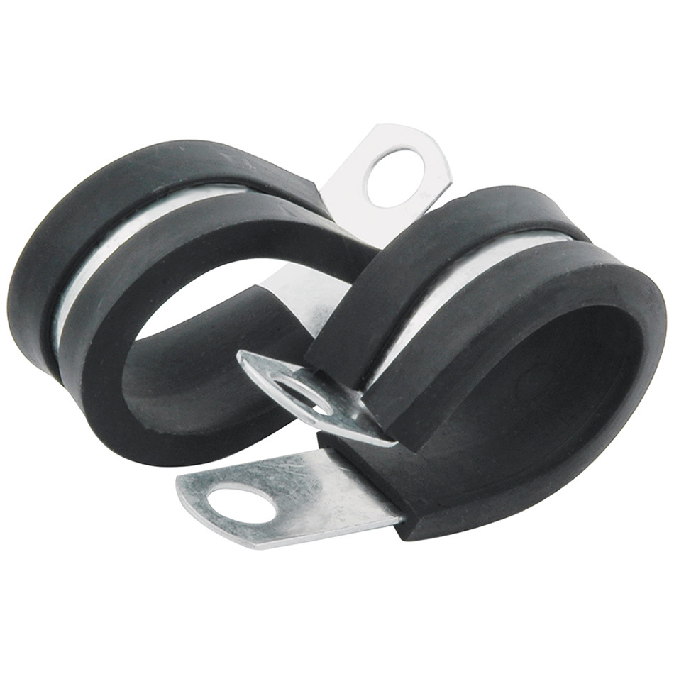 Allstar Performance 18306 Line Clamp, Adel, 0.875 in ID, Rubber Lining, Aluminum, Set of 10