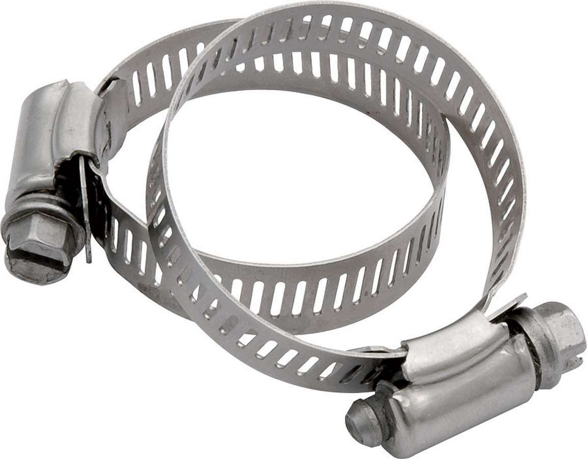 Allstar Performance 18334 Hose Clamp, Worm Gear, 2 in, Stainless, Pair
