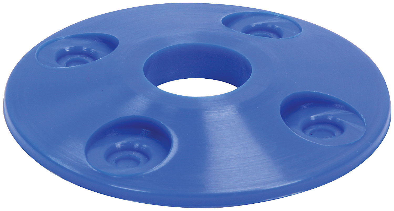 Scuff Plate - 2 in OD - 0.5 in ID - Plastic - Blue - Set of 25