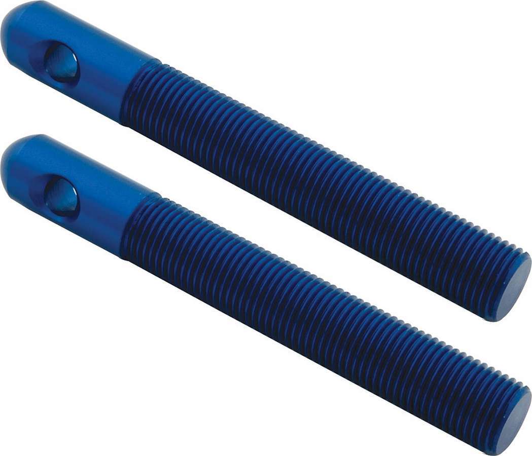 Allstar Performance 18509 Hood Pin, 1/2 in OD x 4 in Long, Aluminum, Blue Anodized, Pair