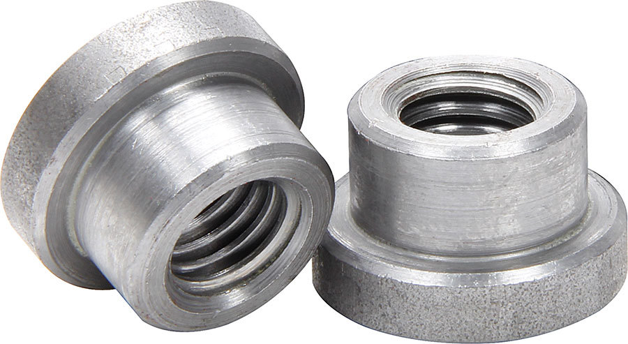Allstar Performance 18551-25 Weld-On Nut, 1/2-13 in Thread, 3/4 in OD Mounting Hole, Steel, Natural, Set of 25
