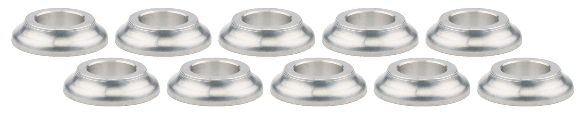 Tapered Spacers Alum 1/2in ID x 1/4 Long 10pk