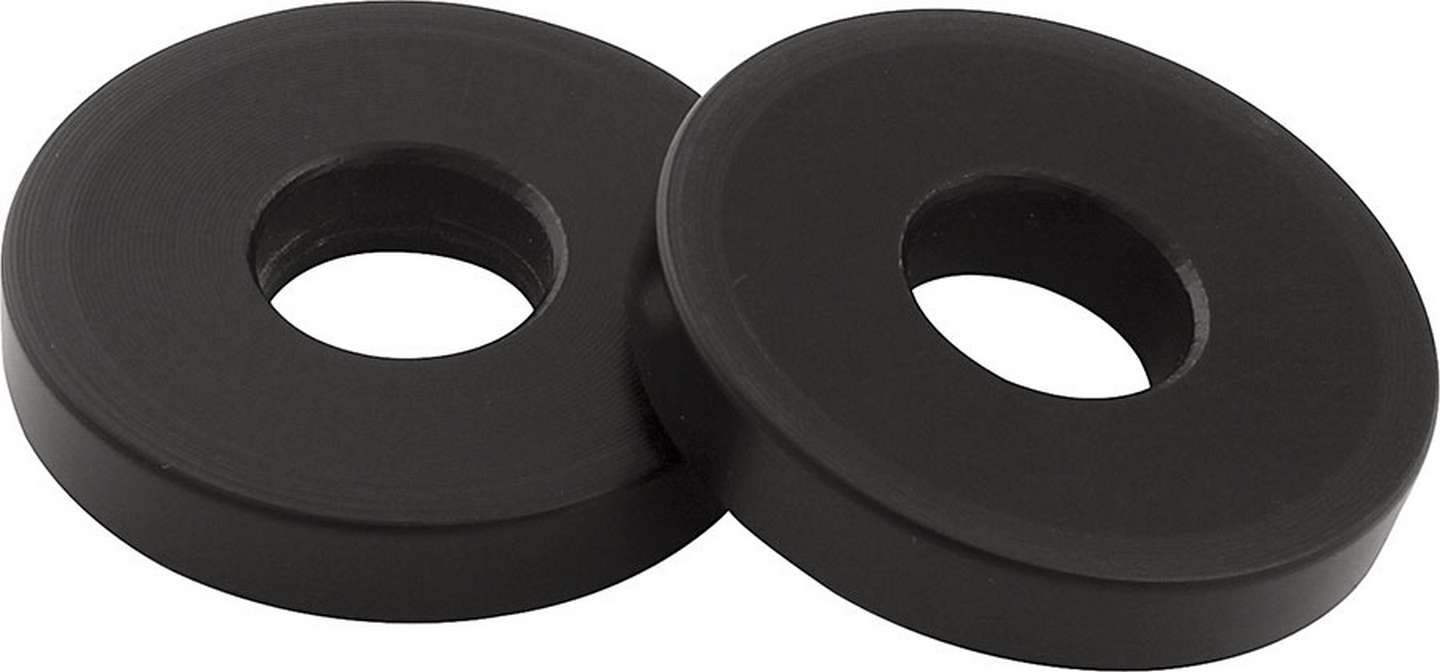 Allstar Performance 18626 Motor Mount Spacer, High Vibration, 1/4 in Tall, 1/2 in ID, 1-1/2 in OD, Plastic, Black, Pair
