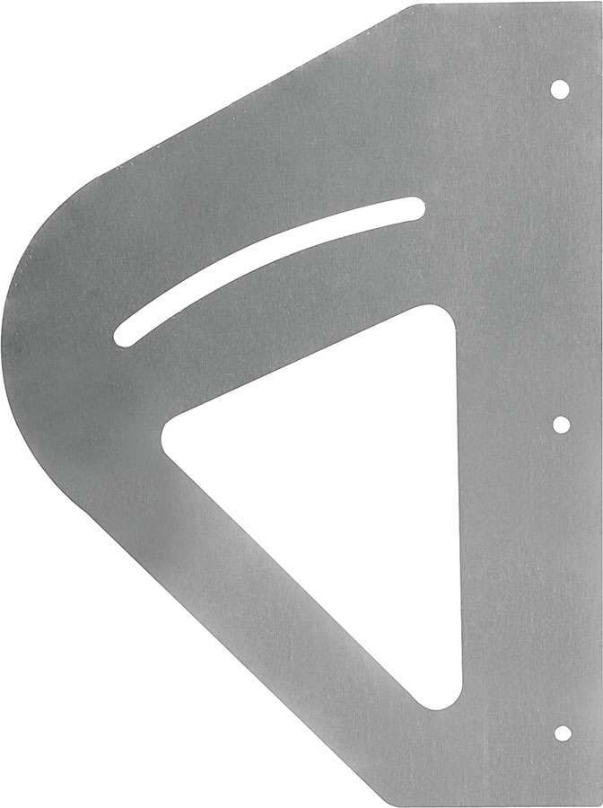 Spoiler Bracket - 10 in Tall - Slotted - Aluminum - Natural - 12 in Tall Spoilers - Pair