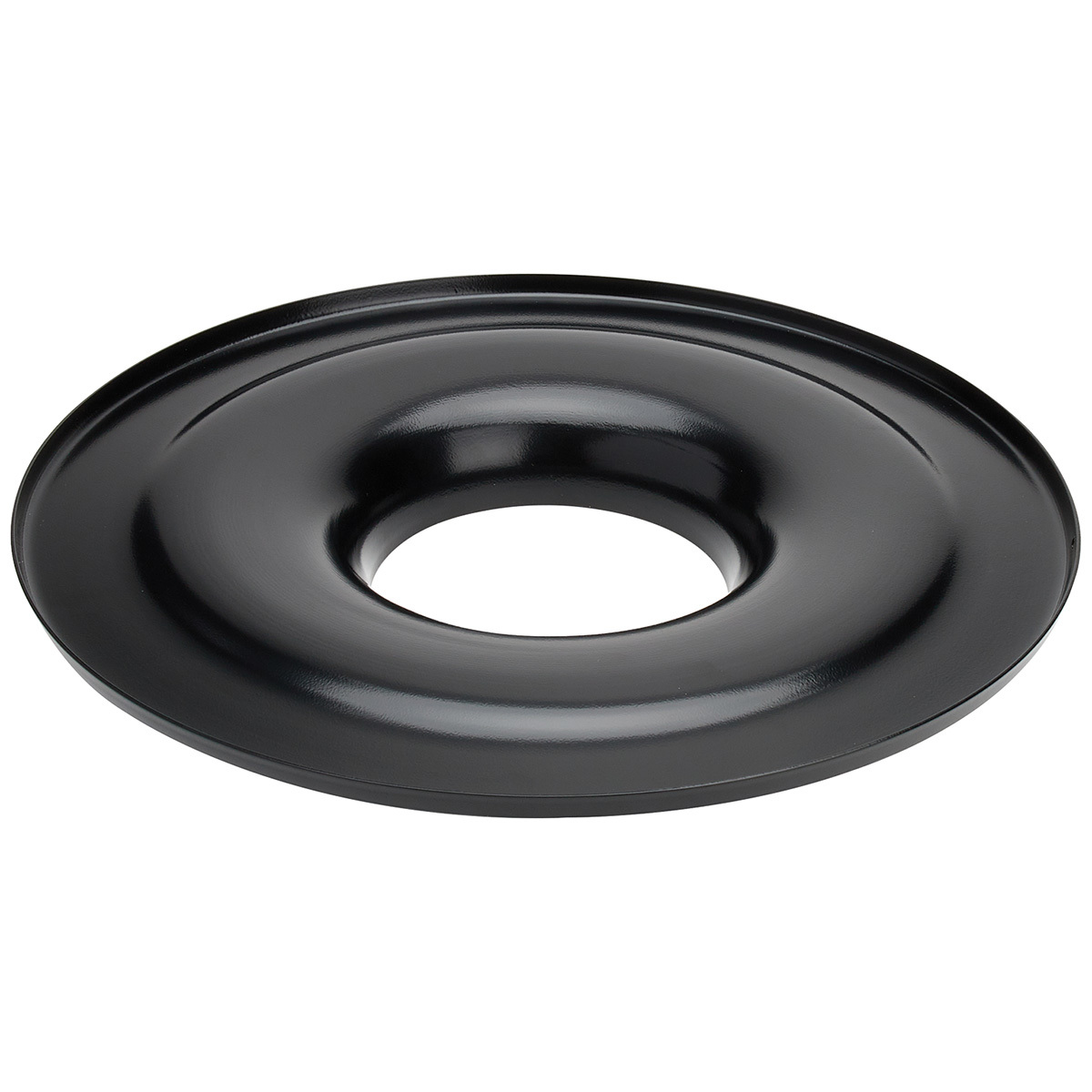 Allstar Performance 25957 Air Cleaner Base, Lightweight, 14 in Round, 5-1/8 in Carb Flange, Aluminum, Black Anodized, Each