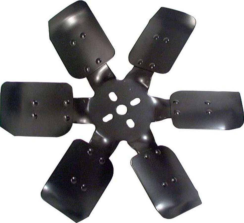 Mechanical Cooling Fan - 15 in Fan - 6 Blade - 5/8 in Pilot - Universal Bolt Pattern - Steel Hub / Aluminum Blades - Black Paint - Each