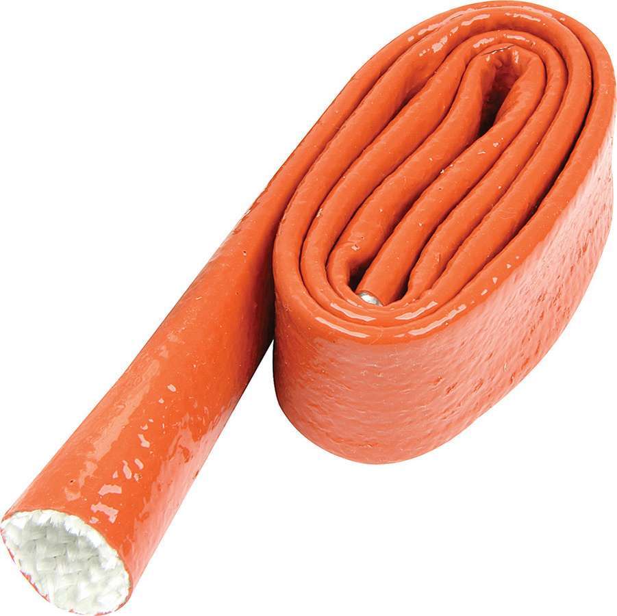Allstar Performance 34284 Hose and Wire Sleeve, 3/4 in ID, 3 ft, Silicone / Fiberglass, Orange, Each