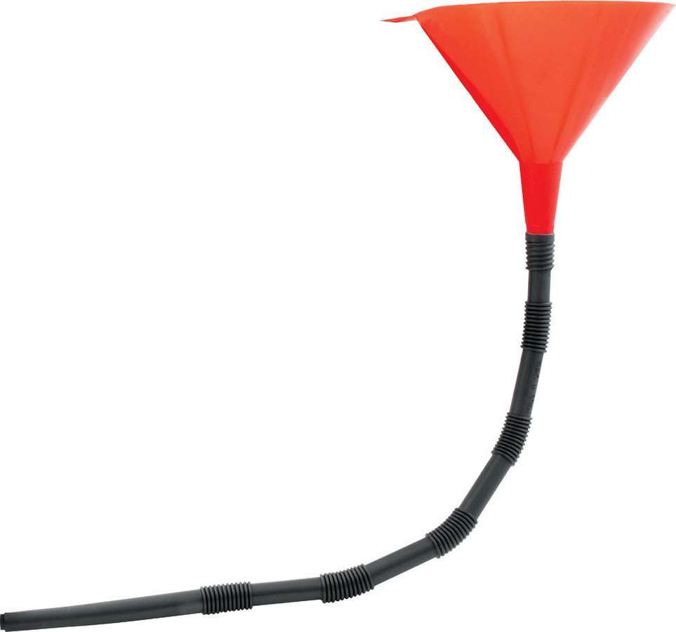 Allstar Performance 40107 Funnel, Round, 5-1/2 in OD x 22-1/2 in Long, Plastic, Red, Each