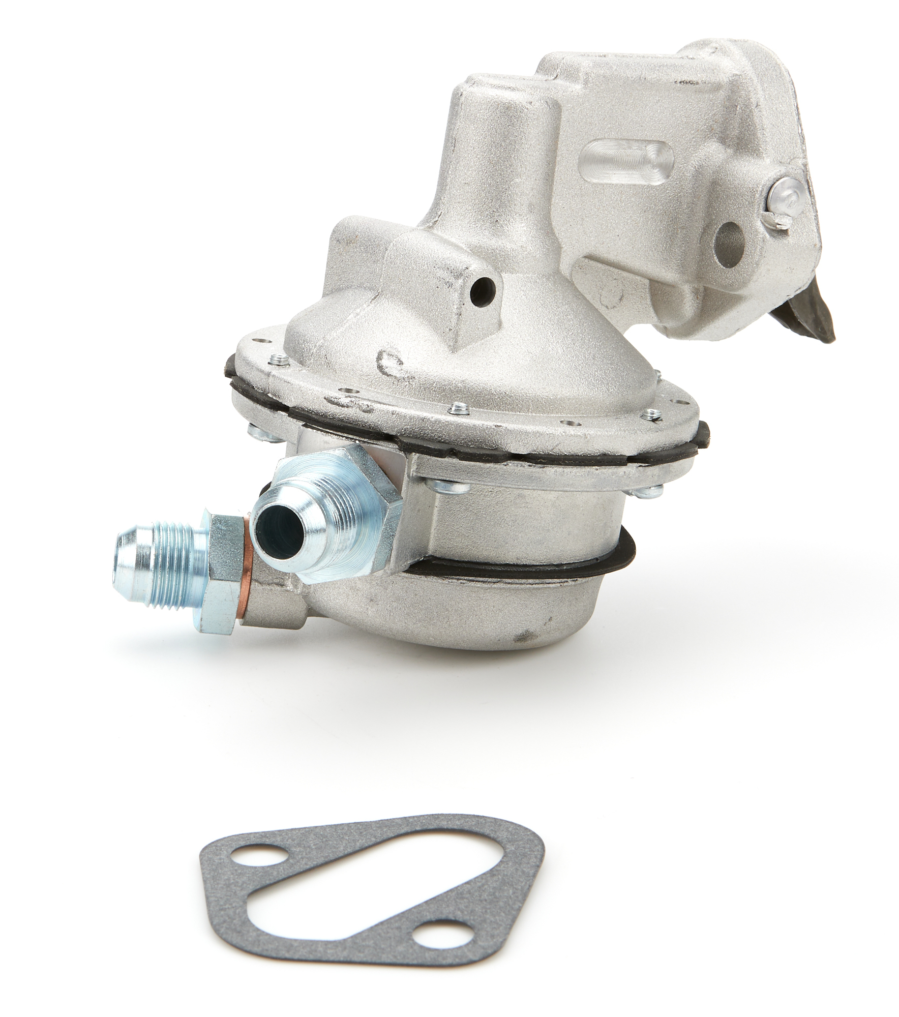 Fuel Pump - Mechanical - 172 gph - 7.0-8.5 psi - 8 AN Male Inlet - 8 AN Male Outlet - Aluminum - Natural - Gas - Small Block Chevy - Each