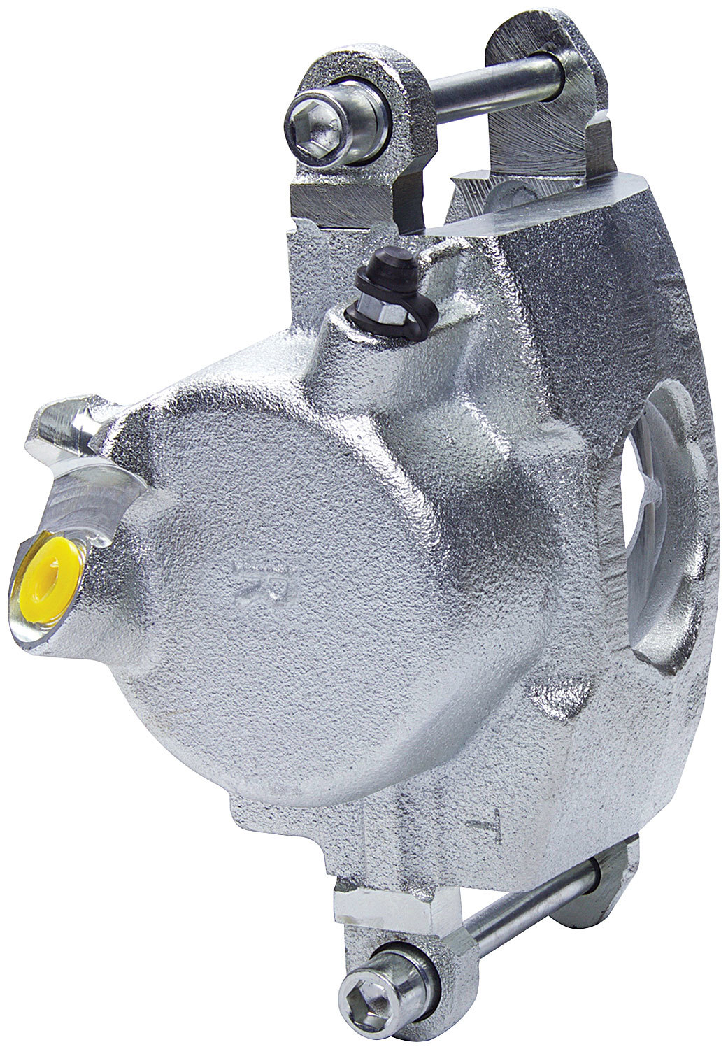 Allstar Performance 42081 Brake Caliper, Passenger Side, Large GM, 1 Piston, Cast Iron, Natural, 2.813 in Bore, 1.000 in Thick Rotor Maximum, 7.060 Floating Mount, Each
